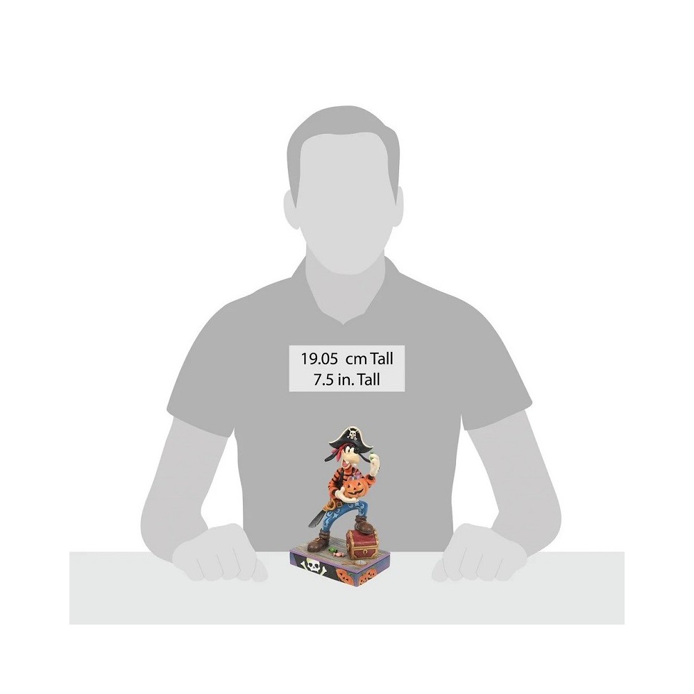 DISNEY TRADITIONS PIPPO CON COSTUME DA PIRATA STATUA FIGURE ENESCO