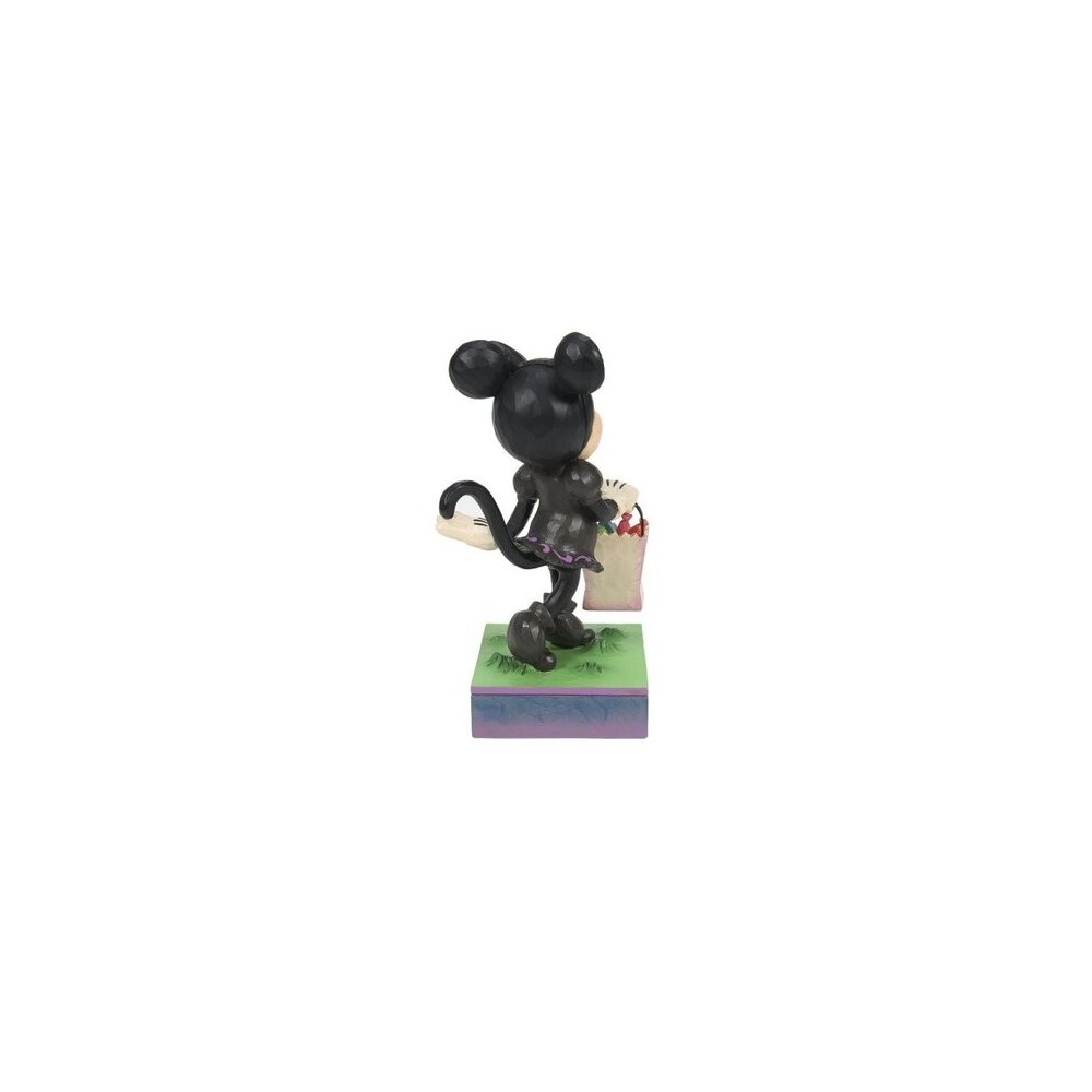 DISNEY TRADITIONS MINNIE CON COSTUME DA GATTO STATUA FIGURE ENESCO