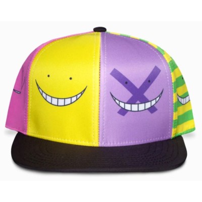 ASSASSINATION CLASSROOM KORO SENSEI FACES BASEBALL CAP CAPPELLO DIFUZED