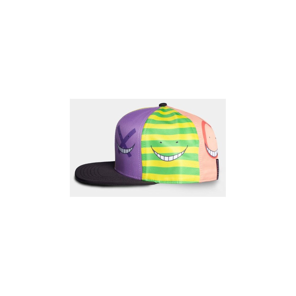 ASSASSINATION CLASSROOM KORO SENSEI FACES BASEBALL CAP CAPPELLO DIFUZED