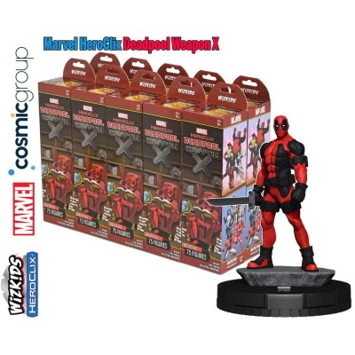 MARVEL COMICS HEROCLIX DEADPOOL WEAPON X 10X BOOSTER BRICK WIZKIDS
