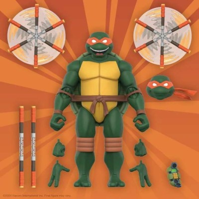 SUPER7 TEENAGE MUTANT NINJA TURTLES 2003 ULTIMATE MICHELANGELO ACTION FIGURE