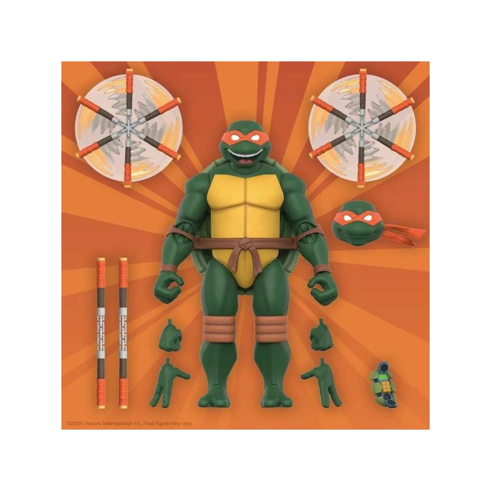 SUPER7 TEENAGE MUTANT NINJA TURTLES 2003 ULTIMATE MICHELANGELO ACTION FIGURE