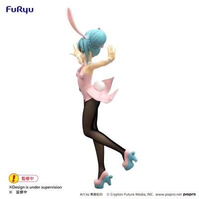 HATSUNE MIKU WINK PEARL PINK BICUTE BUNNIES FIGURE STATUA FURYU