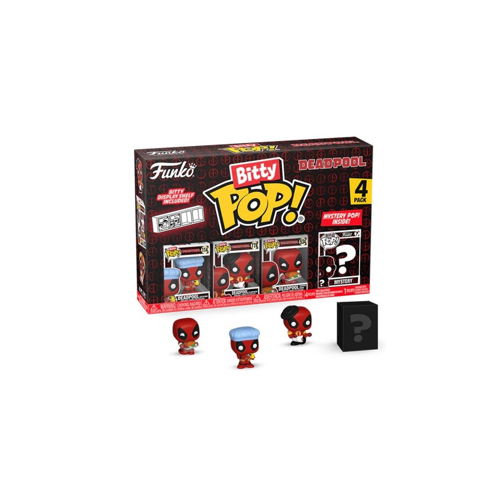 FUNKO FUNKO BITTY POP! DEADPOOL 4 PACK BATHTIME VINYL MINI FIGURES