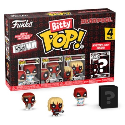 FUNKO BITTY POP! DEADPOOL 4 PACK SLEEPOVER VINYL MINI FIGURE FUNKO