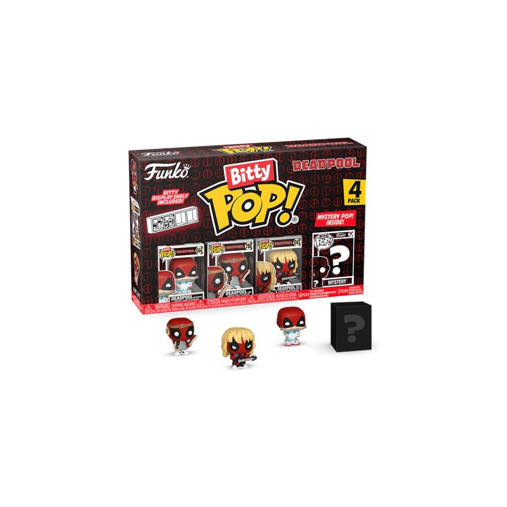 FUNKO BITTY POP! DEADPOOL 4 PACK SLEEPOVER VINYL MINI FIGURE FUNKO