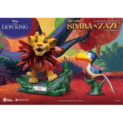 BEAST KINGDOM THE LION KING SIMBA AND ZAZU MASTER CRAFT STATUE RESIN FIGURE