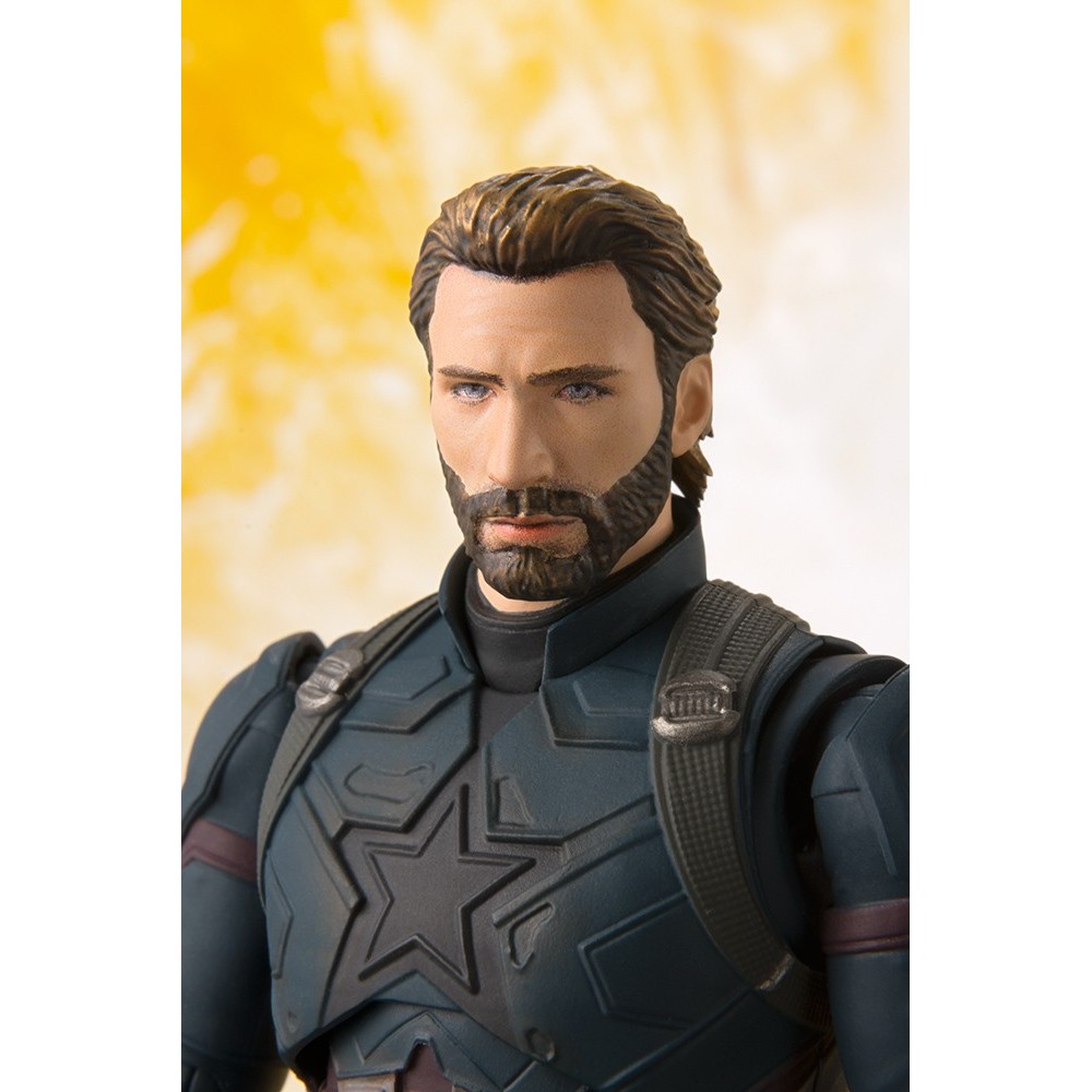 BANDAI AVENGERS INFINITY WAR - CAPTAIN AMERICA + TAMASHII EFFECT EXPLOSION S.H. FIGUARTS ACTION FIGURE