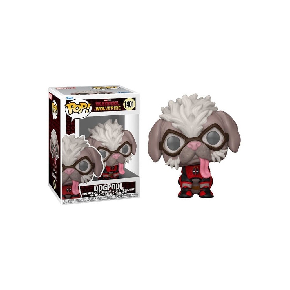 FUNKO POP! DEADPOOL & WOLVERINE DOGPOOL BOBBLE HEAD FIGURE FUNKO