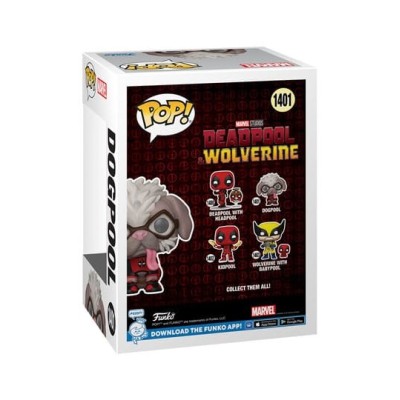 FUNKO POP! DEADPOOL & WOLVERINE DOGPOOL BOBBLE HEAD FIGURE FUNKO