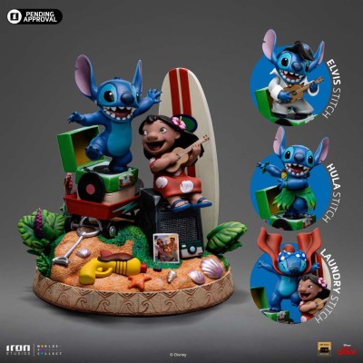 DISNEY CLASSICS LILO AND STITCH ART SCALE DELUXE 1/10 STATUA FIGURE IRON STUDIOS