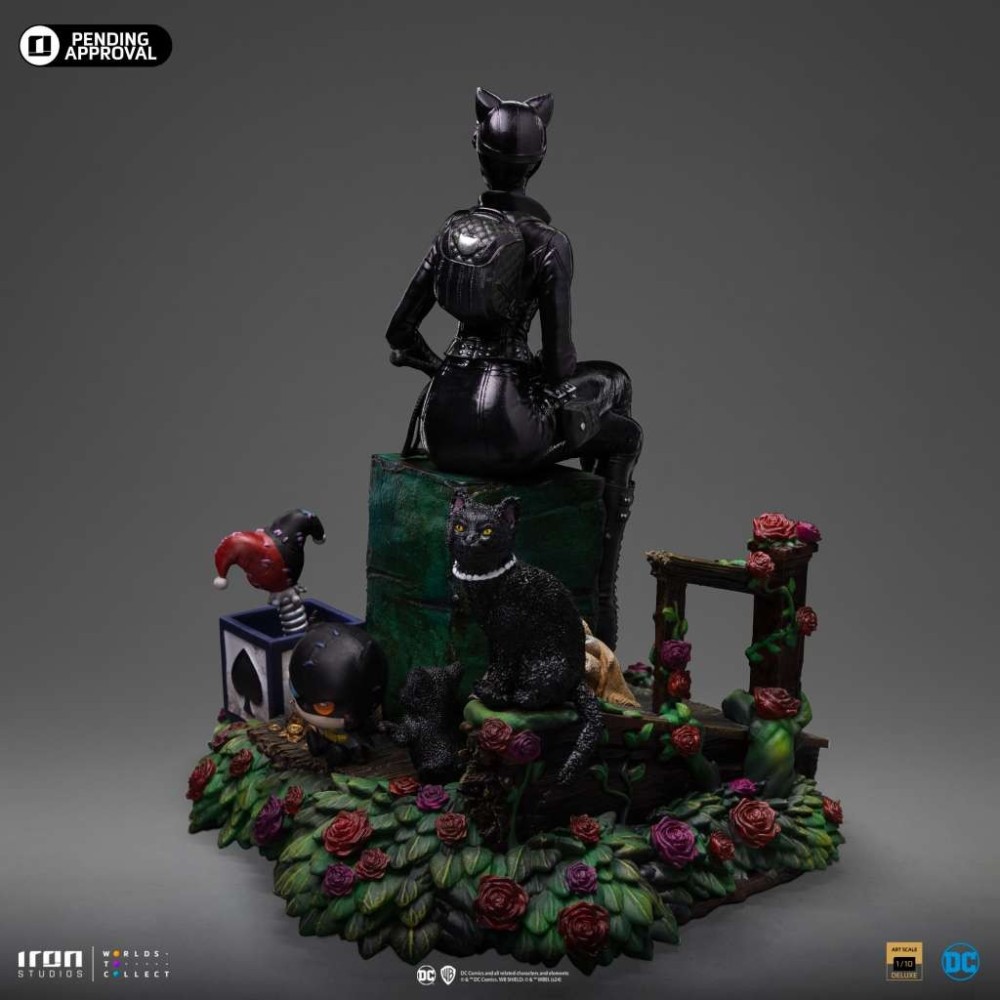 DC COMICS GOTHAM CITY SIRENS CATWOMAN ART SCALE DELUXE 1/10 STATUA FIGURE IRON STUDIOS