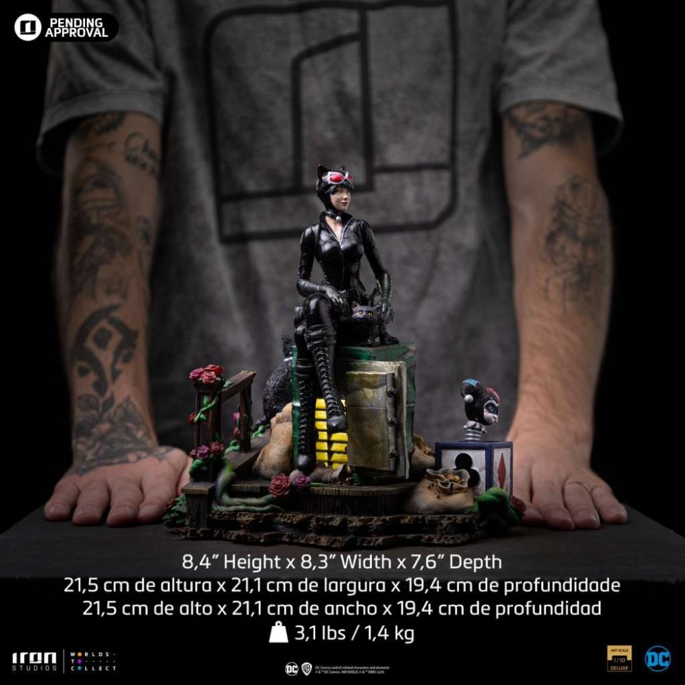 DC COMICS GOTHAM CITY SIRENS CATWOMAN ART SCALE DELUXE 1/10 STATUA FIGURE IRON STUDIOS