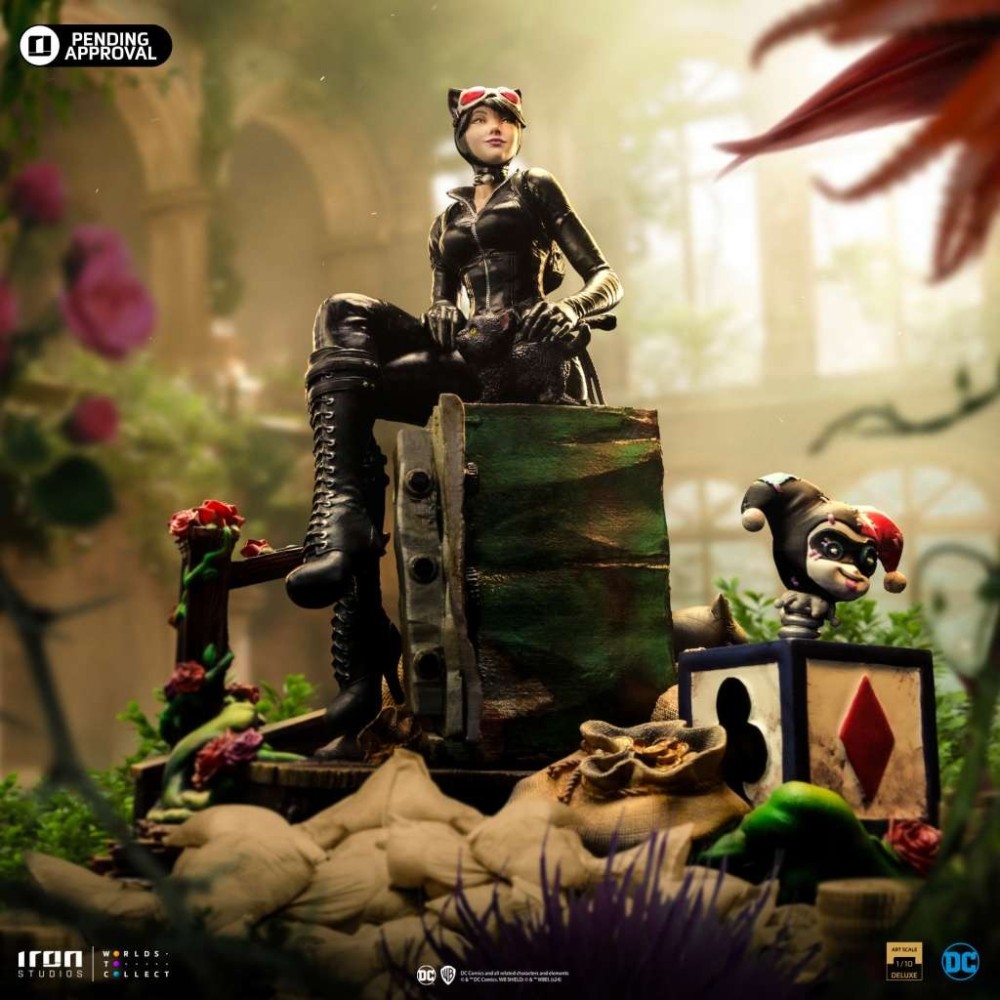 IRON STUDIOS DC COMICS GOTHAM CITY SIRENS CATWOMAN ART SCALE DLX 1/10 STATUE