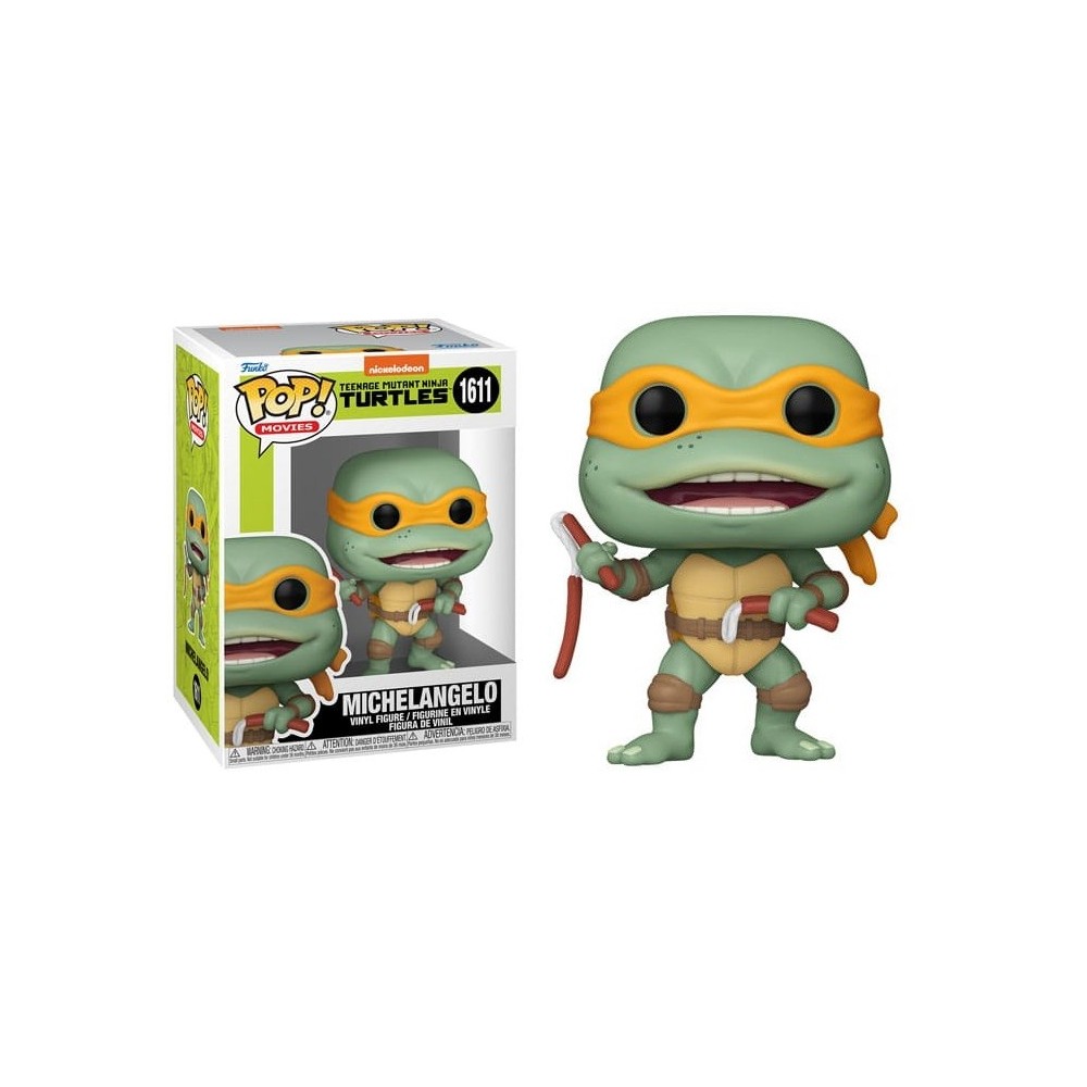 FUNKO POP! TEENAGE MUTANT NINJA TURTLES MOVIE MICHELANGELO BOBBLE HEAD FIGURE FUNKO