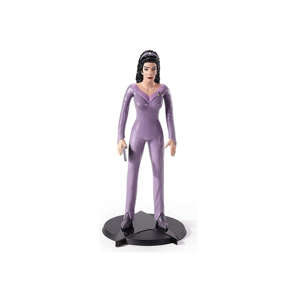 NOBLE COLLECTIONS STAR TREK THE NEXT GENERATION BENDYFIGS TROI ACTION FIGURE