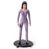 NOBLE COLLECTIONS STAR TREK THE NEXT GENERATION BENDYFIGS TROI ACTION FIGURE