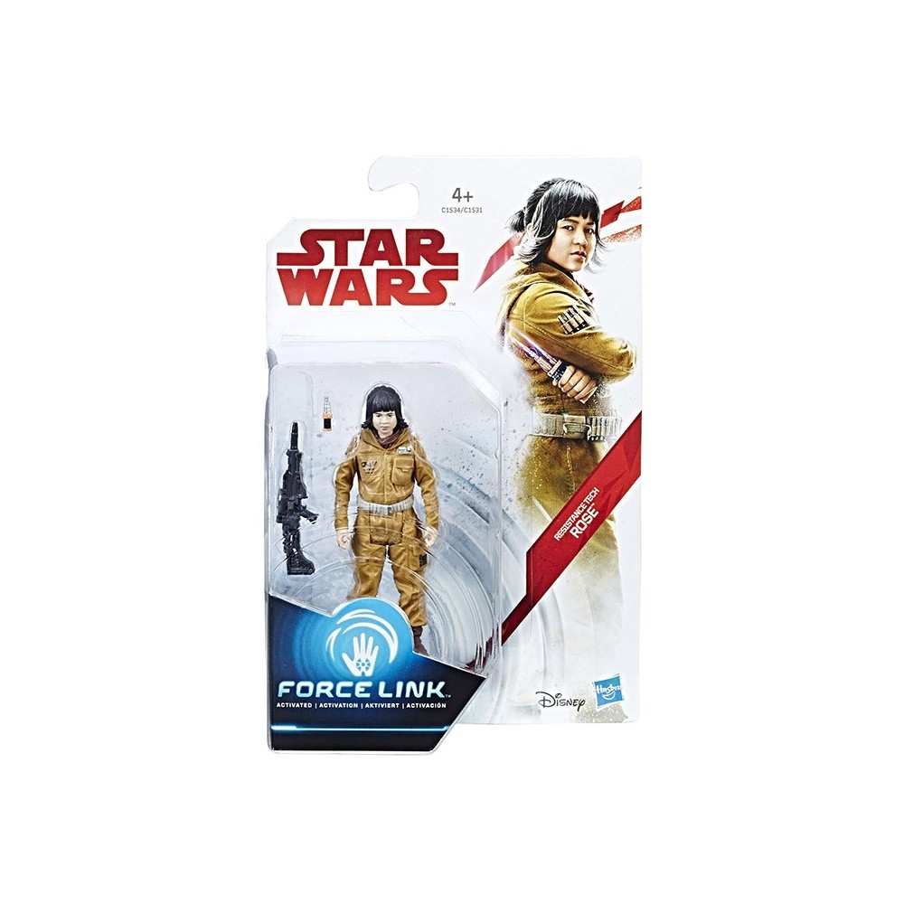 HASBRO STAR WARS FORCE LINK RESISTANCE TECH ROSE ACTION FIGURE