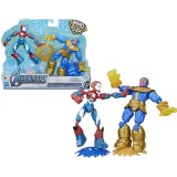 HASBRO MARVEL AVENGERS IRON PATRIOT VS THANOS BEND AND FLEX ACTION FIGURES