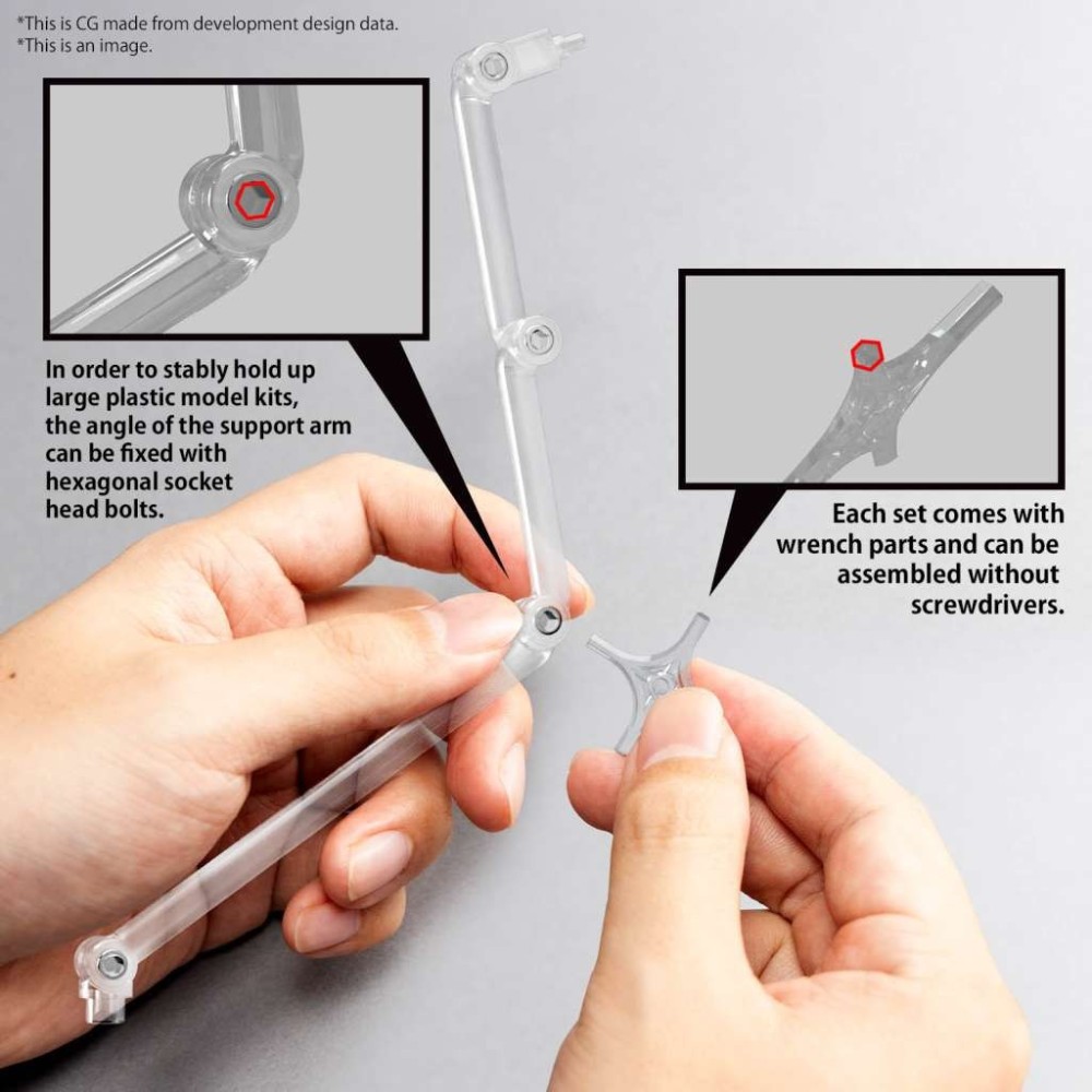 ACTION BASE 8 CLEAR COLOR PER MODEL KIT E FIGURE BANDAI