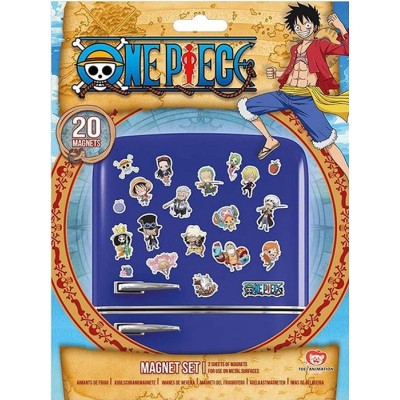 ONE PIECE CHIBI MAGNET SET 20X MAGNETI PLASTOY