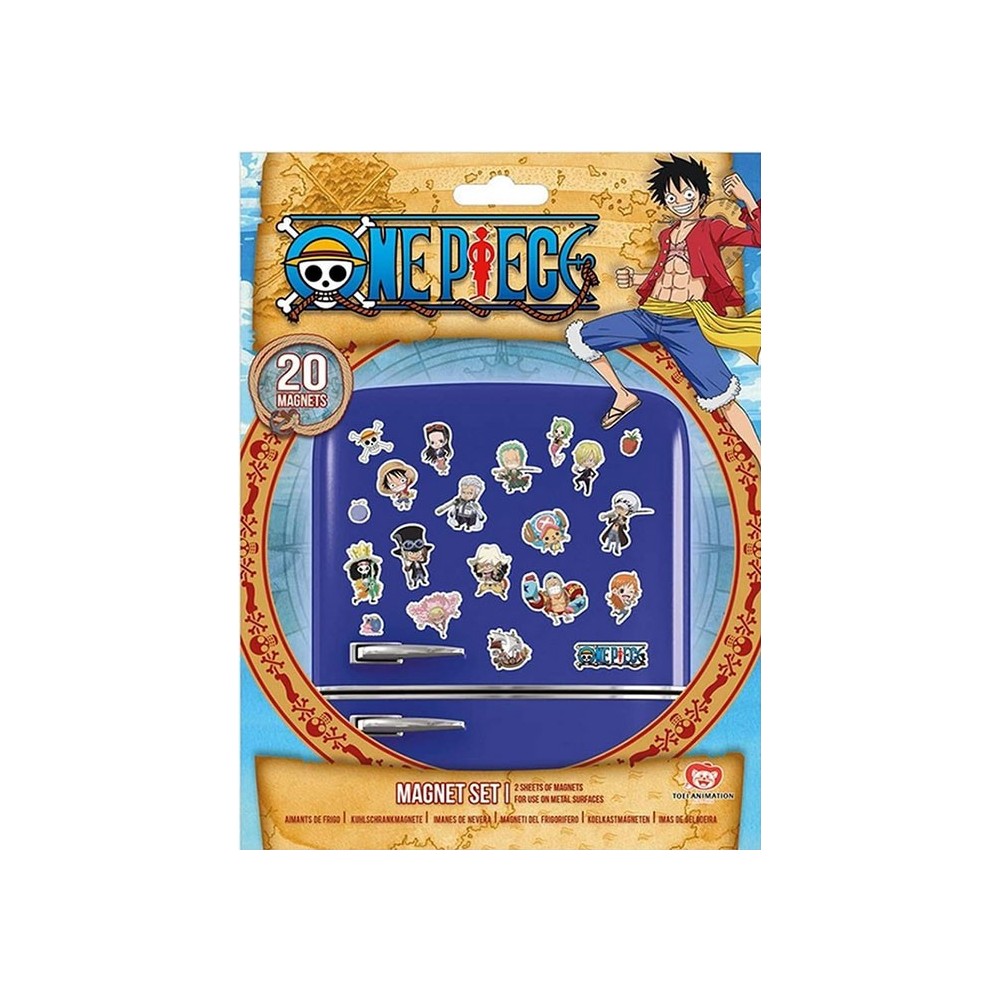 ONE PIECE CHIBI MAGNET SET 20X MAGNETI PLASTOY