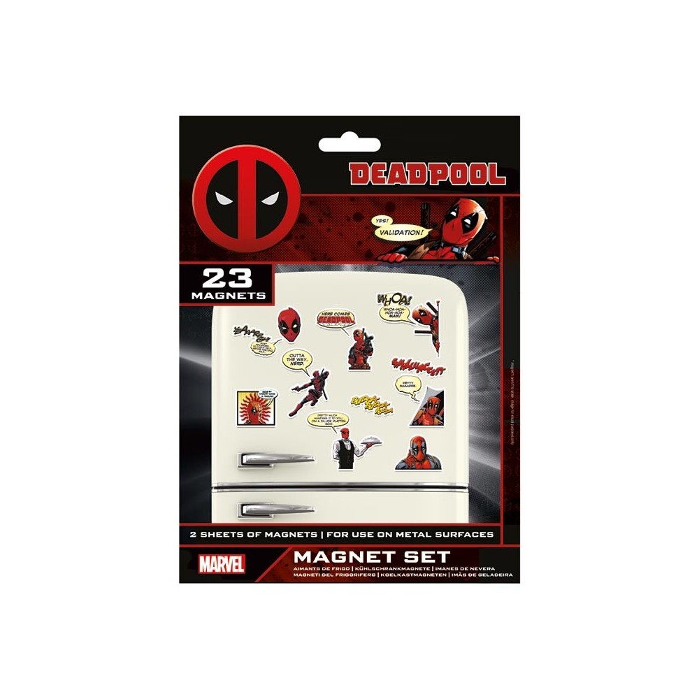 PLASTOY DEADPOOL MAGNET SET 23X MAGNETS