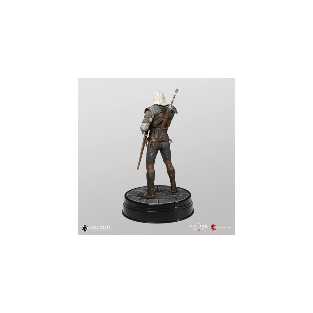 THE WITCHER 3 WILD HUNT - GERALT HEART OF STONE STATUE FIGURE DARK HORSE
