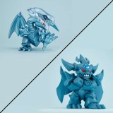 MEGAHOUSE YU-GI-OH MEGATOON BLUE EYES WHITE DRAGON + OBELISK THE TORMENTOR MINI FIGURES