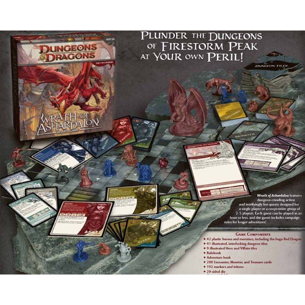 DUNGEONS AND DRAGONS WRATH OF ASHARDALON GIOCO DA TAVOLO INGLESE WIZARDS OF THE COAST