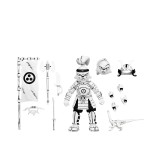 SAMURAI USAGI YOJIMBO BLACK & WHITE ACTION FIGURE NECA