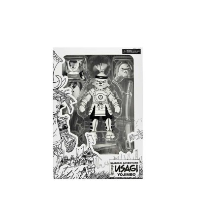 SAMURAI USAGI YOJIMBO BLACK & WHITE ACTION FIGURE NECA
