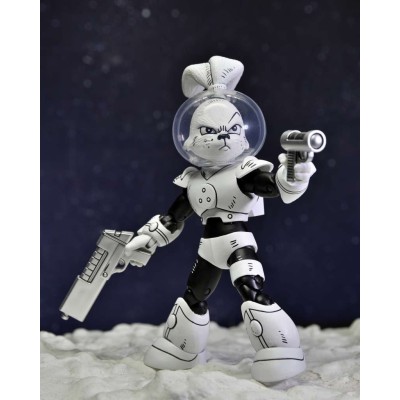 SAMURAI USAGI YOJIMBO SPACE ADVENTURES BLACK & WHITE ACTION FIGURE NECA