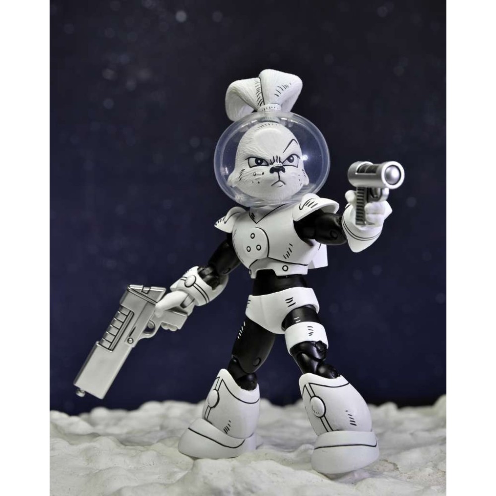 NECA SPACE ADVENTURES SAMURAI USAGI YOJIMBO BLACK & WHITE VERSION ACTION FIGURE