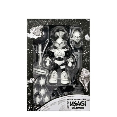 NECA SPACE ADVENTURES SAMURAI USAGI YOJIMBO BLACK & WHITE VERSION ACTION FIGURE