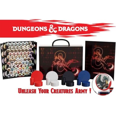 DUNGEONS AND DRAGONS CAMPAIGN CASE CREATURES SET PEDINE WIZARDS OF THE COAST