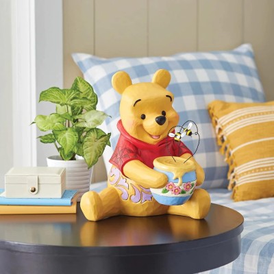 ENESCO WINNIE THE POOH WITH HONEY AND BEES STATUE 30CM FIGURE