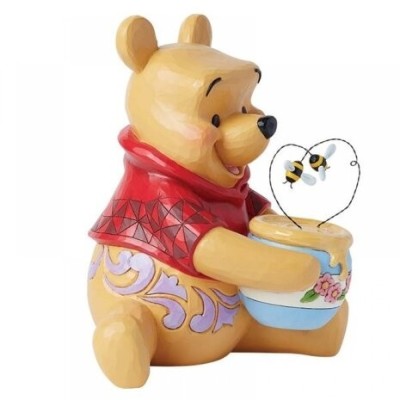 WINNIE THE POOH CON MIELE E API STATUA 30CM FIGURE ENESCO
