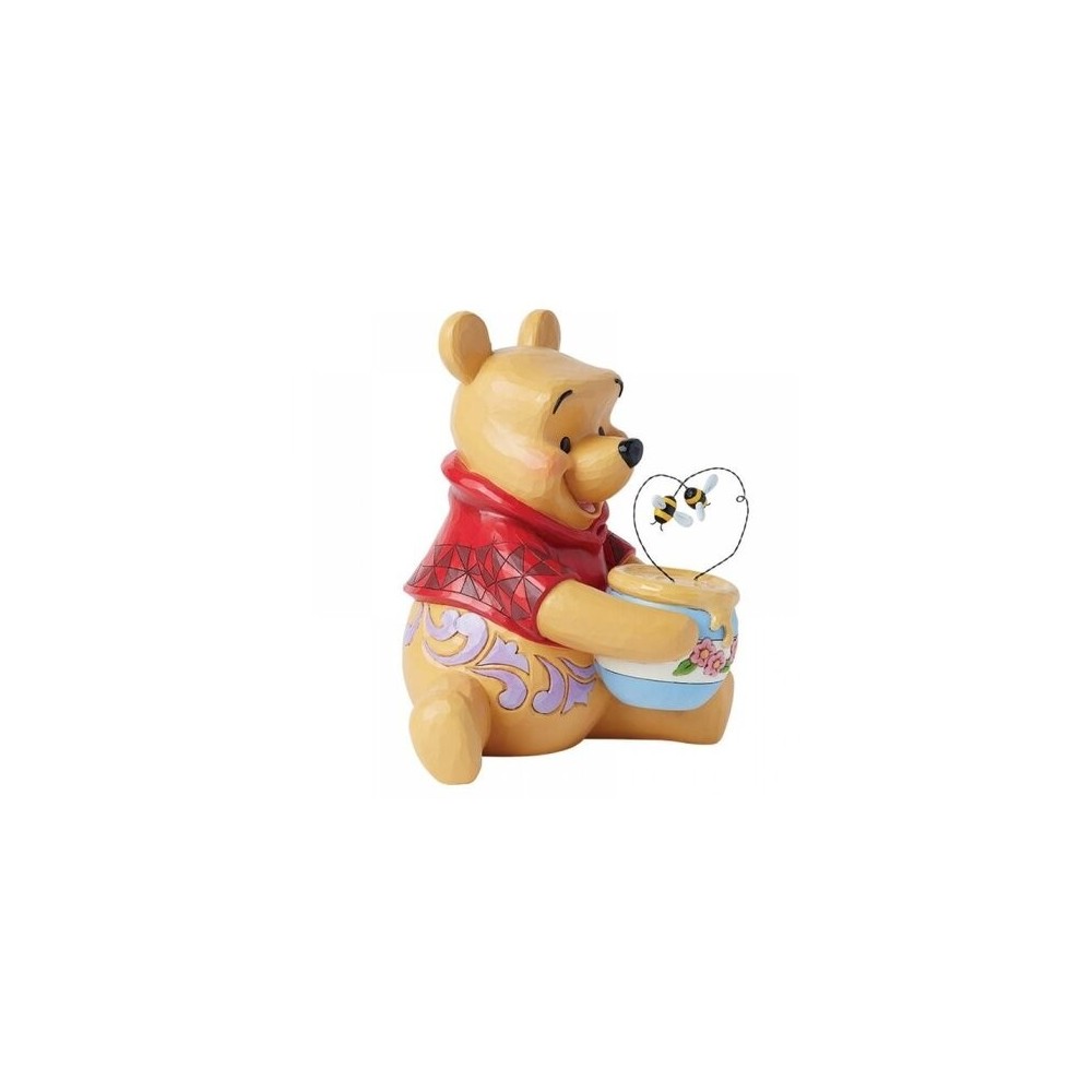 WINNIE THE POOH CON MIELE E API STATUA 30CM FIGURE ENESCO
