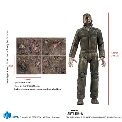 THE WALKING DEAD EXQUISITE DARYL DIXON DARK EYES WALKER ACTION FIGURE HIYA TOYS