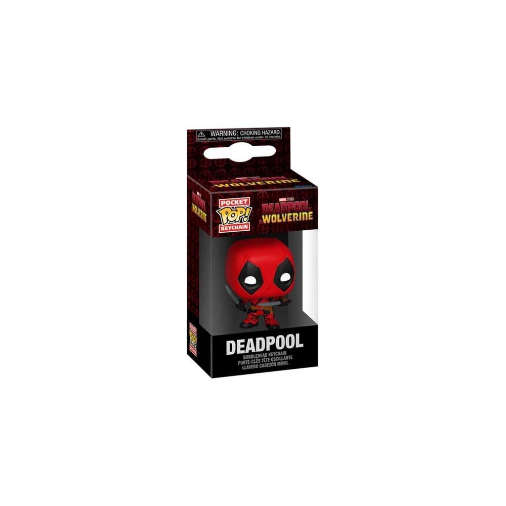 MARVEL DEADPOOL AND WOLVERINE POCKET POP! DEADPOOL KEYCHAIN PORTACHIAVI FUNKO