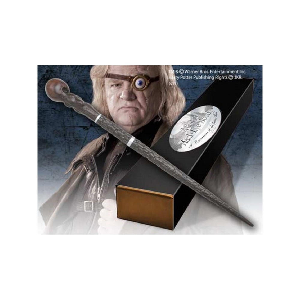 NOBLE COLLECTIONS HARRY POTTER WAND MAD-EYE MOODY RESIN REPLICA