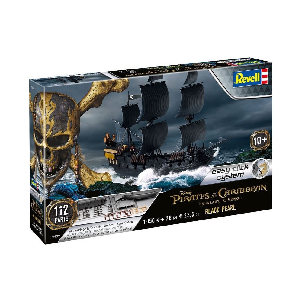 REVELL PIRATES OF THE CARIBBEAN SALAZAR'S REVENGE - BLACK PEARL 1/150 MODEL KIT FIGURE