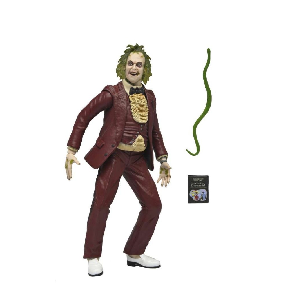 NECA BEETLEJUICE 1988 RED TUXEDO 17CM ACTION FIGURE