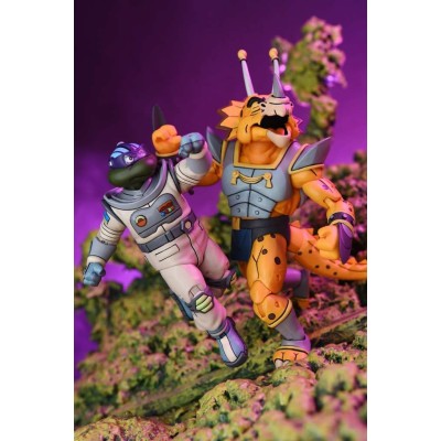 TEENAGE MUTANT NINJA TURTLES SAMURAI MICHELANGELO & SPACE DONATELLO ACTION FIGURE NECA