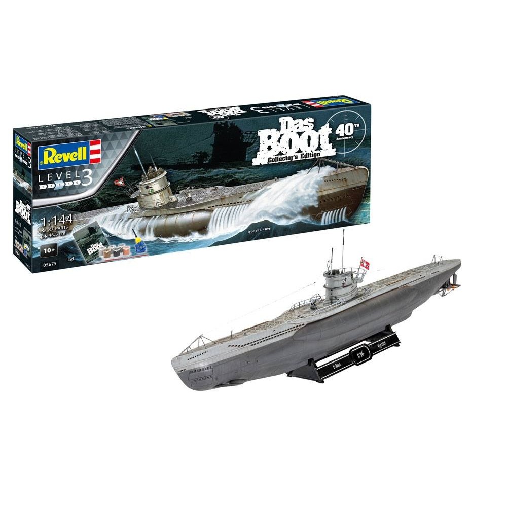 REVELL DAS BOOT COLLECTOR EDITION U-BOOT U96 TYPE VII C 1/144 MODEL KIT