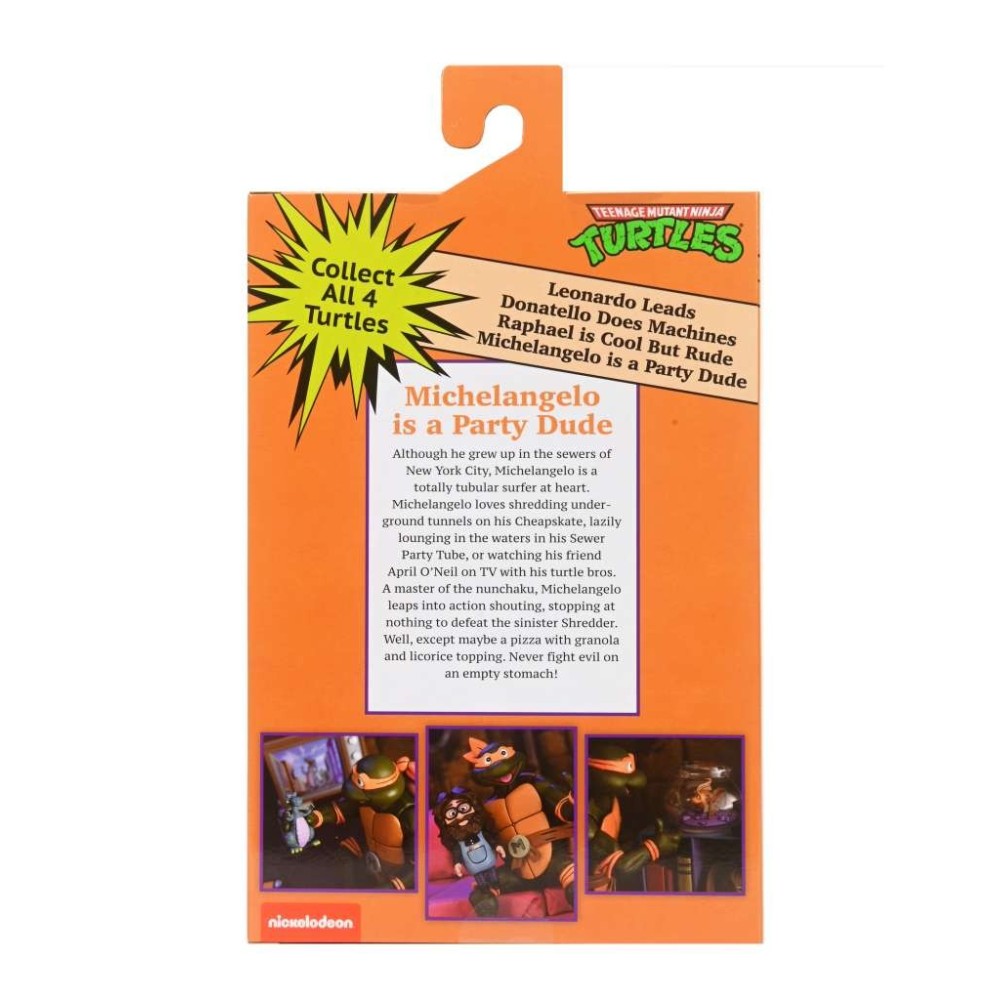 NECA NINJA TURTLES CARTOON ULTIMATE MICHELANGELO ACTION FIGURE