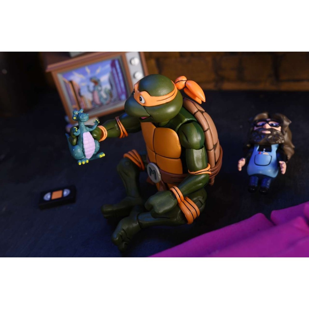 NECA NINJA TURTLES CARTOON ULTIMATE MICHELANGELO ACTION FIGURE