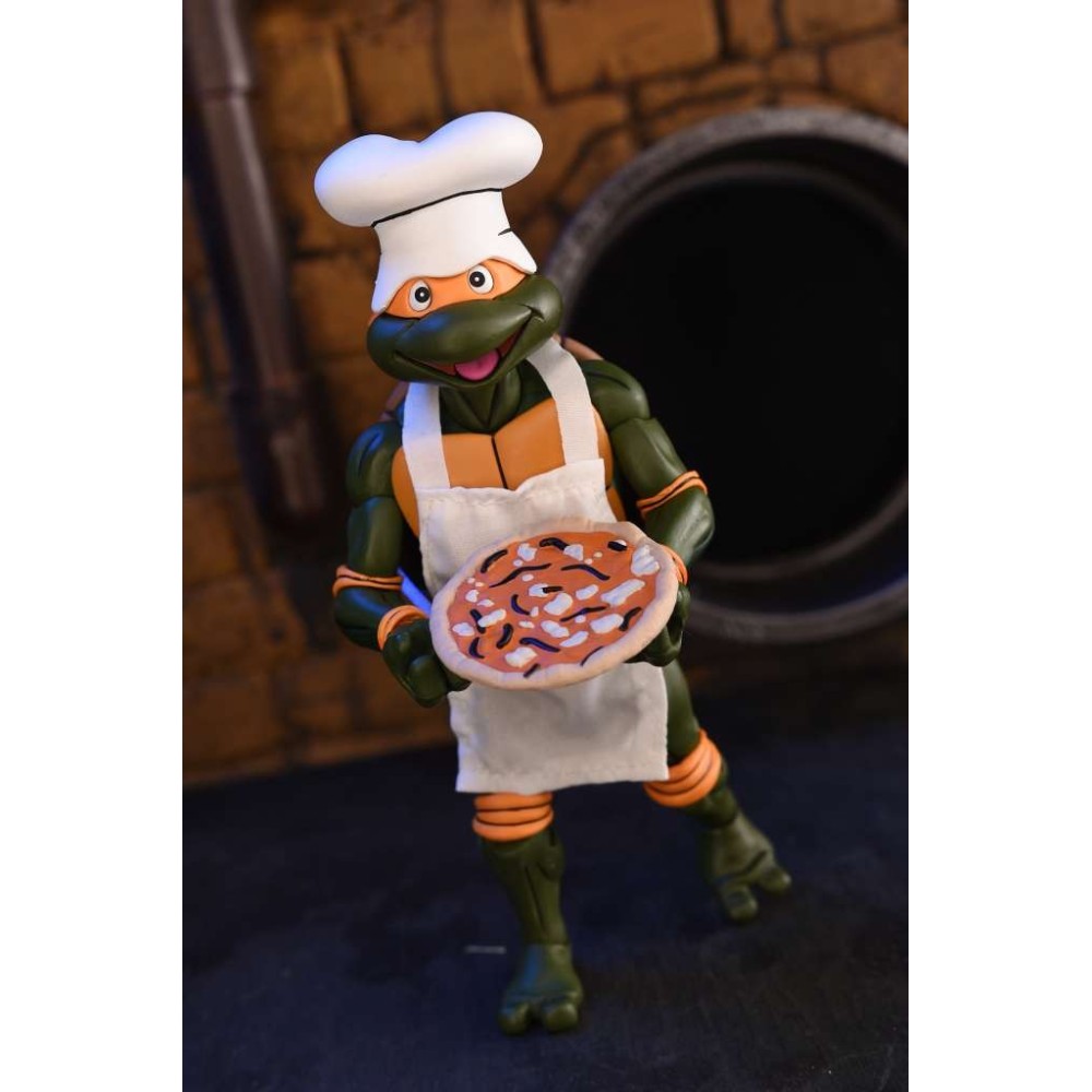 NECA NINJA TURTLES CARTOON ULTIMATE MICHELANGELO ACTION FIGURE